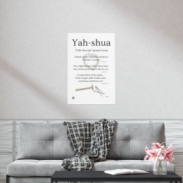Wall Art: Yahshua Definition Premium Matte Vertical Poster, 24x36in