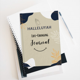 HalleluYAH Life-Changing Journal - Blue Ruled Line (Hard Cover)