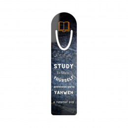 Metal Bookmark: Motivational Bible Verse - Study To Show Yourself Approved